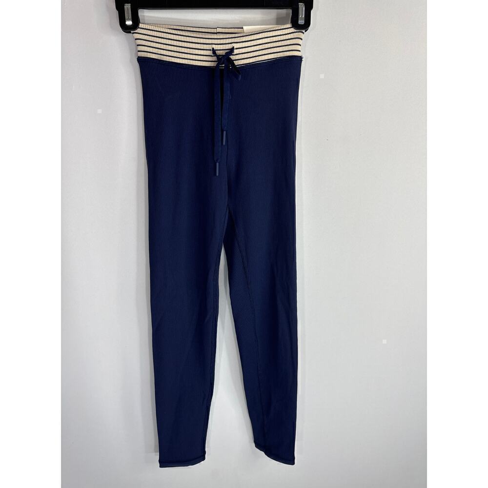 Offline By Aerie 7/8 Hi Rise Navy Blue Ribbed Legging SMALL NWT